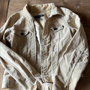 Vintage Abercrombie & Fitch Tan Corduroy Jacket, Y2K, Size S